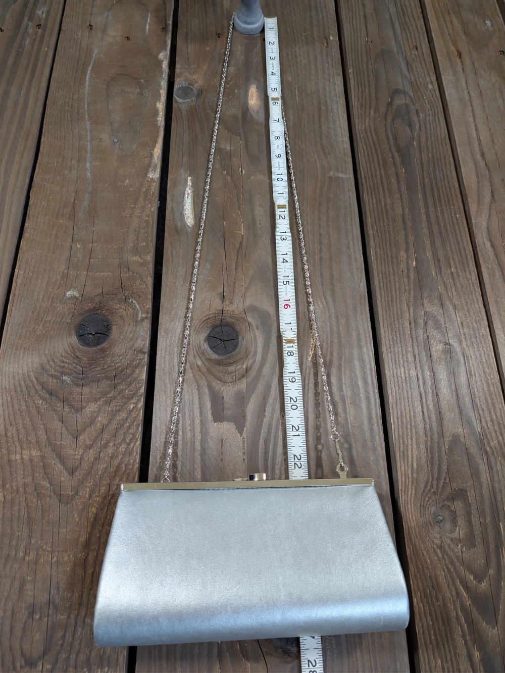 Bijoux Terner Silver Chain Clutch